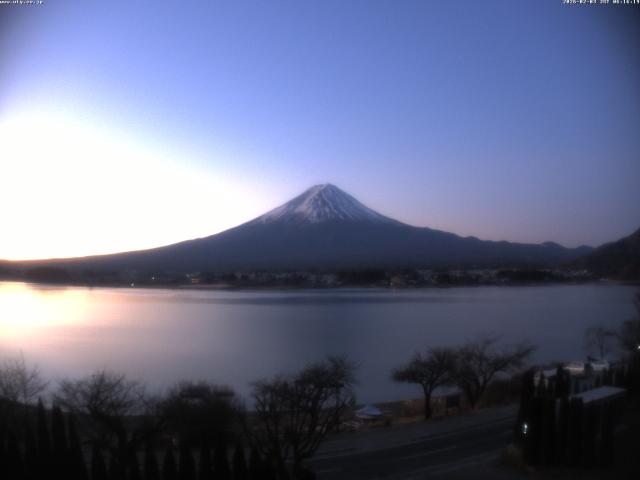 河口湖からの富士山