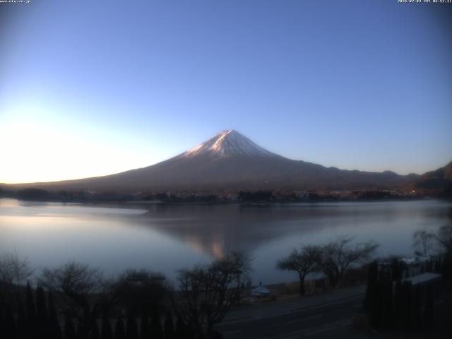 河口湖からの富士山
