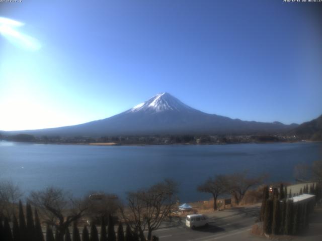 河口湖からの富士山