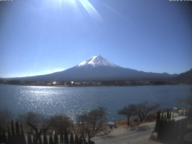 河口湖からの富士山