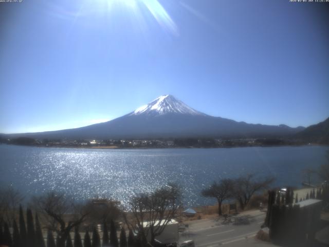 河口湖からの富士山