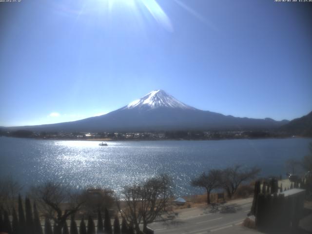 河口湖からの富士山