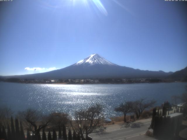 河口湖からの富士山