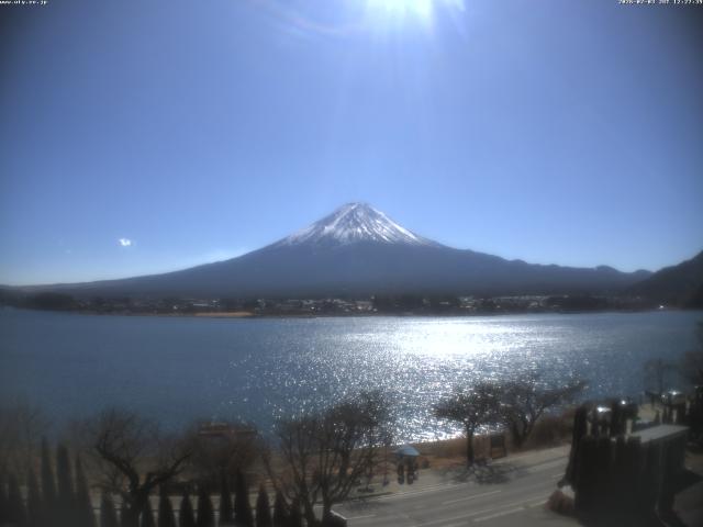河口湖からの富士山
