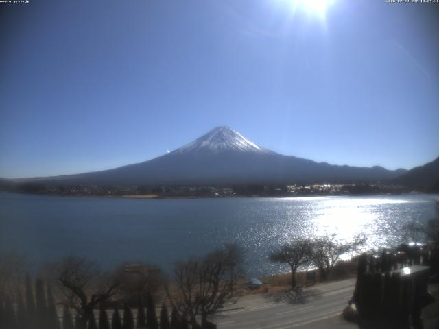 河口湖からの富士山