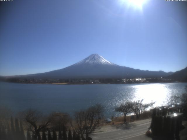 河口湖からの富士山