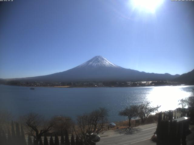 河口湖からの富士山
