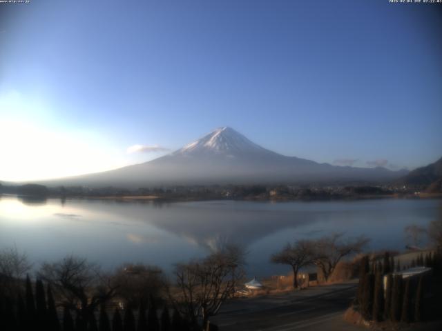 河口湖からの富士山