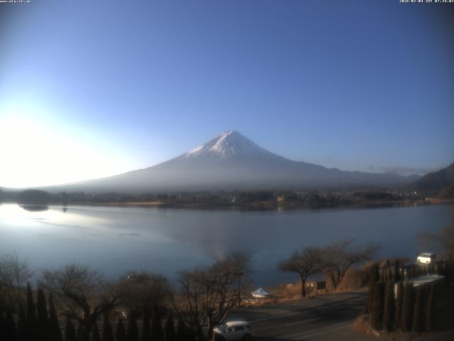 河口湖からの富士山