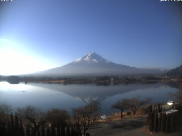 河口湖からの富士山