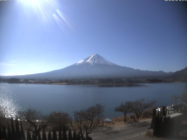 河口湖からの富士山