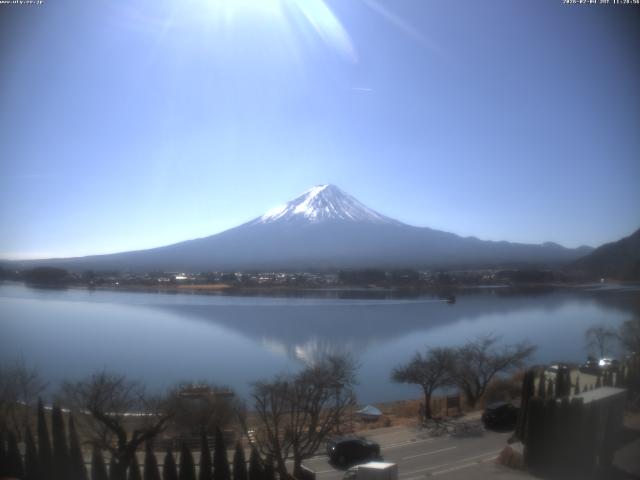 河口湖からの富士山