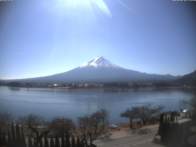 河口湖からの富士山
