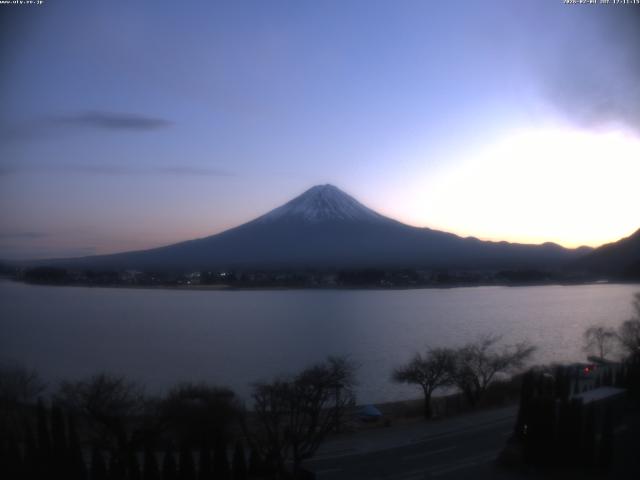 河口湖からの富士山