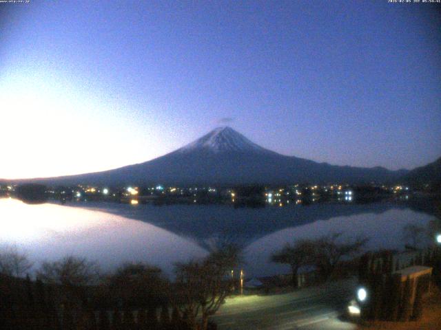 河口湖からの富士山
