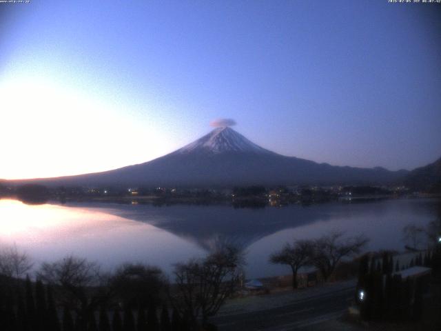 河口湖からの富士山
