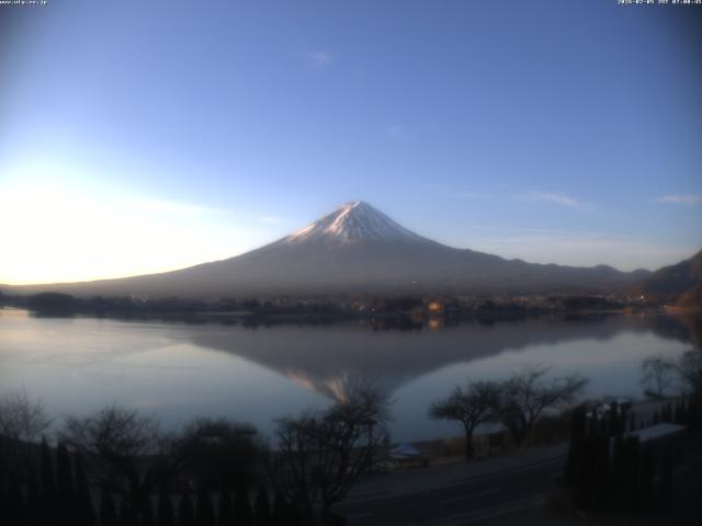 河口湖からの富士山