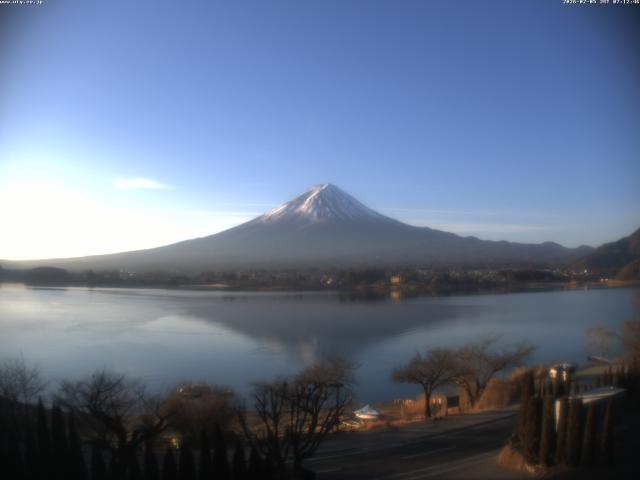 河口湖からの富士山
