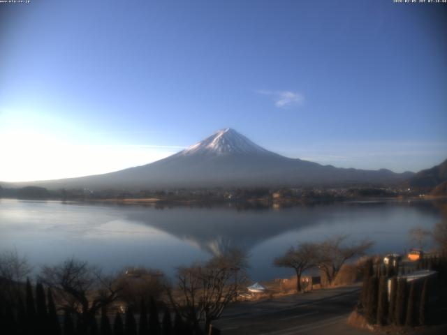 河口湖からの富士山
