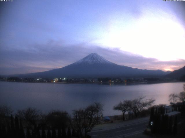河口湖からの富士山