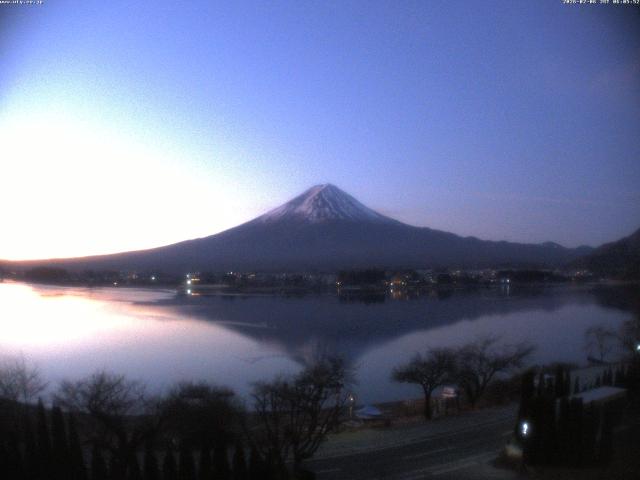 河口湖からの富士山
