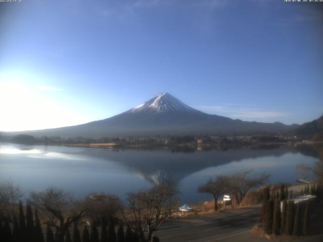 河口湖からの富士山