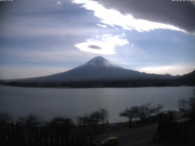 河口湖からの富士山