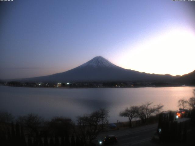 河口湖からの富士山