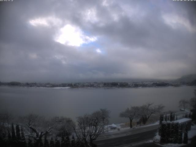 河口湖からの富士山