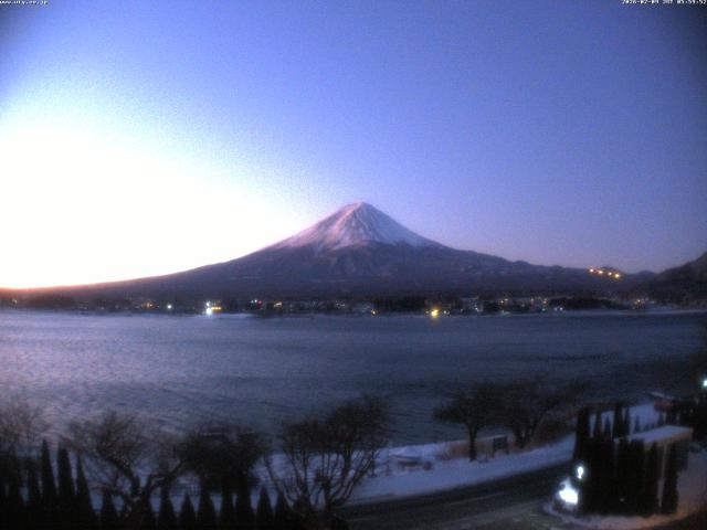 河口湖からの富士山