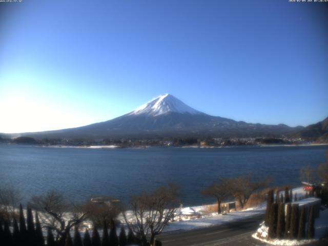 河口湖からの富士山