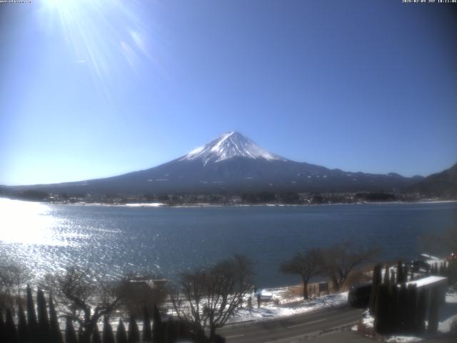 河口湖からの富士山