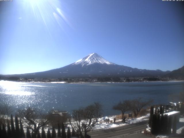 河口湖からの富士山