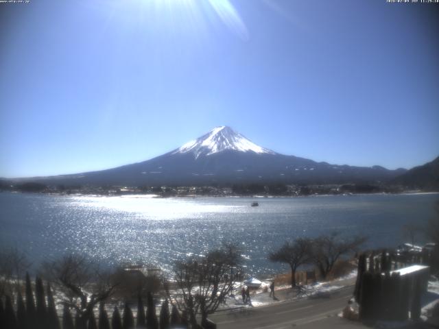 河口湖からの富士山