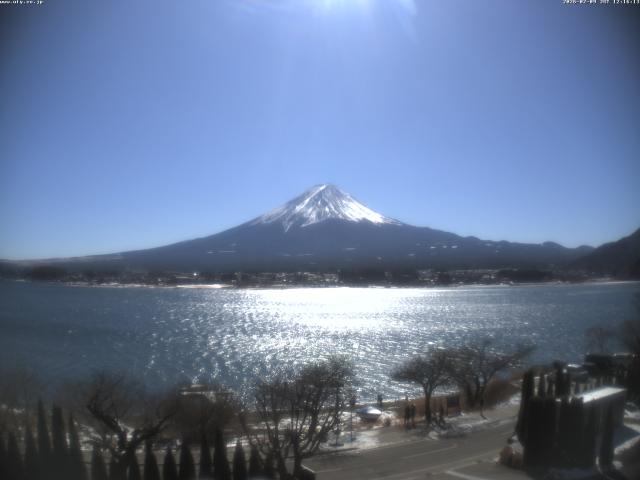 河口湖からの富士山