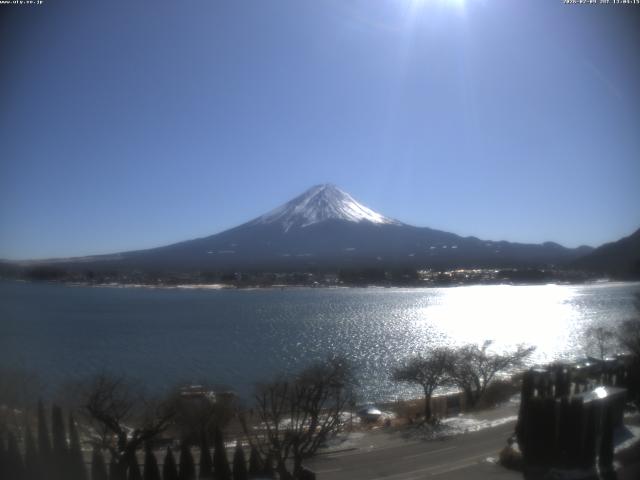 河口湖からの富士山