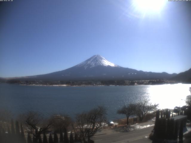 河口湖からの富士山