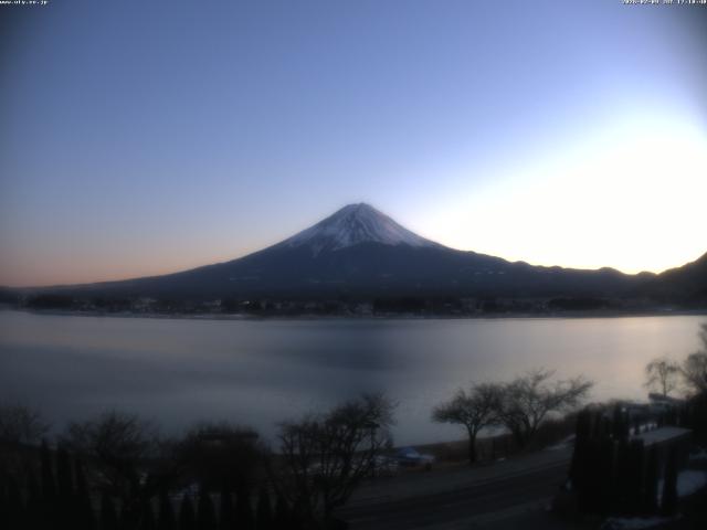 河口湖からの富士山