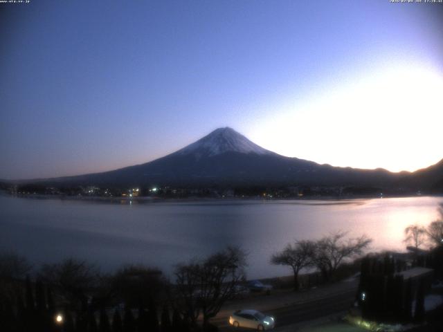 河口湖からの富士山