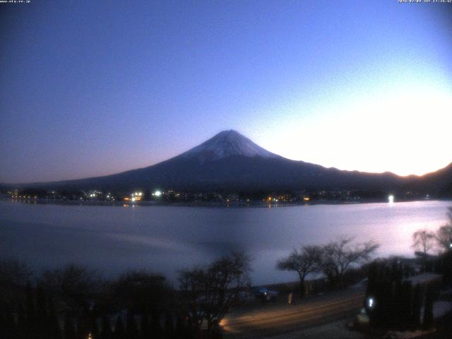 河口湖からの富士山