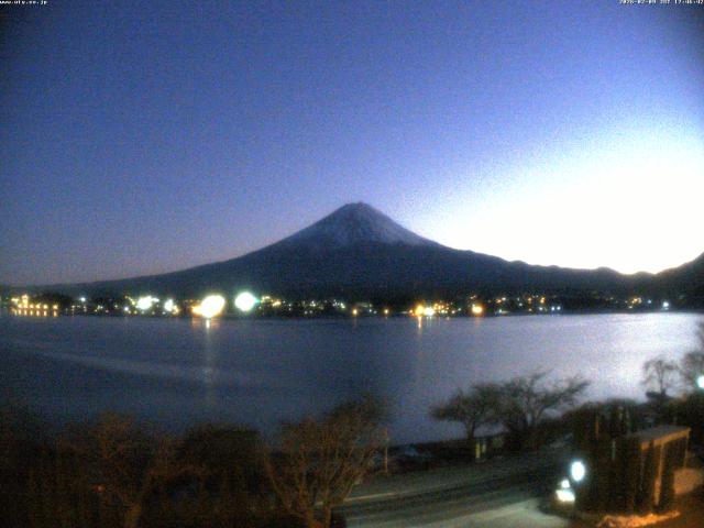 河口湖からの富士山