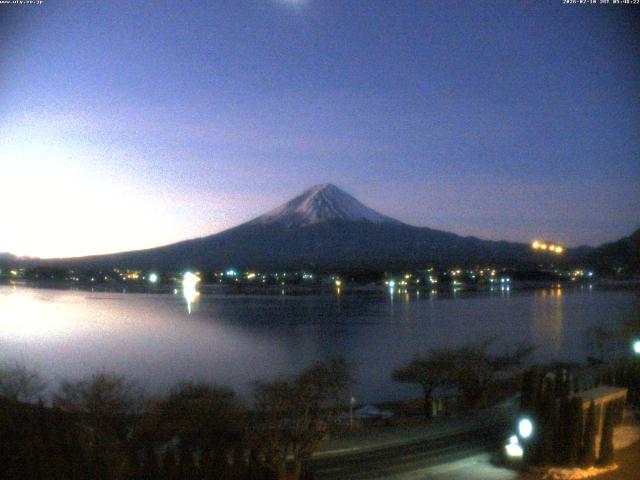 河口湖からの富士山