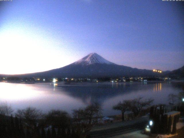 河口湖からの富士山