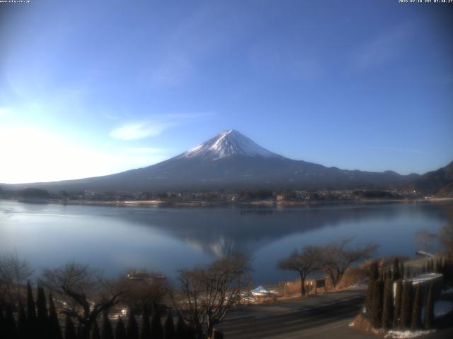 河口湖からの富士山