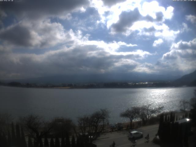 河口湖からの富士山