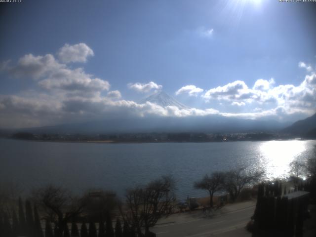 河口湖からの富士山