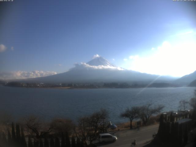 河口湖からの富士山