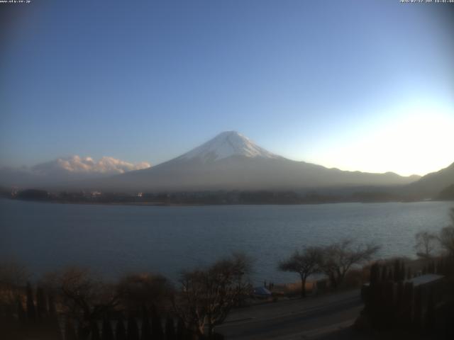 河口湖からの富士山