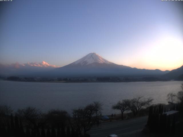 河口湖からの富士山