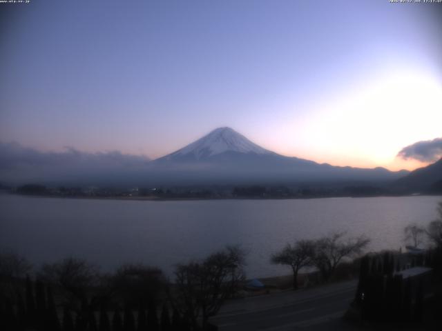 河口湖からの富士山
